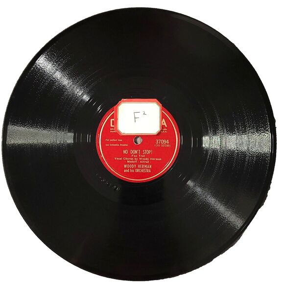 Woody Herman 78 No Don't Stop! / Heaven Knows Columbia 37094 E- Jazz - Picture 1 of 2